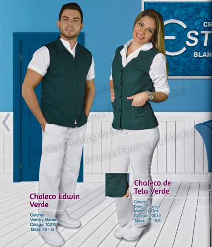 Chaleco de Tela: Dama y Caballero